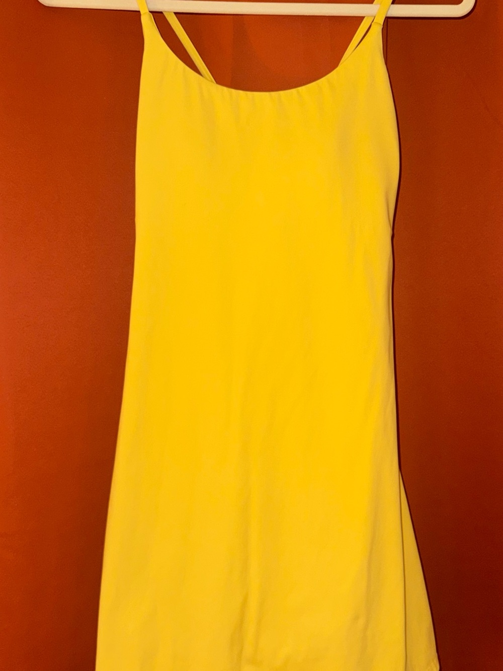 Sporty dress with built in shorts